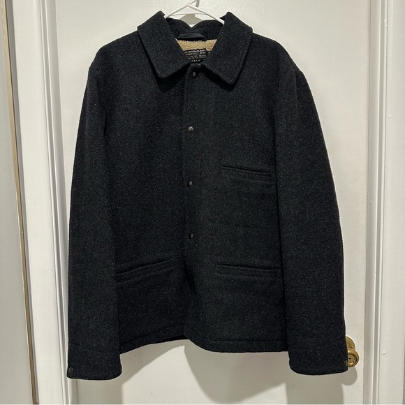 J. Crew Other - J. Crew Skiff Wool Jacket with Sherpa Lining XL